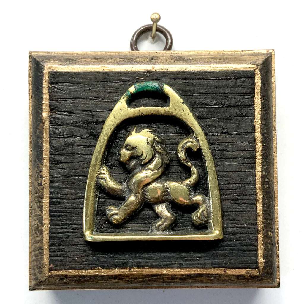 Bourbon Barrel Frame Horse Brass