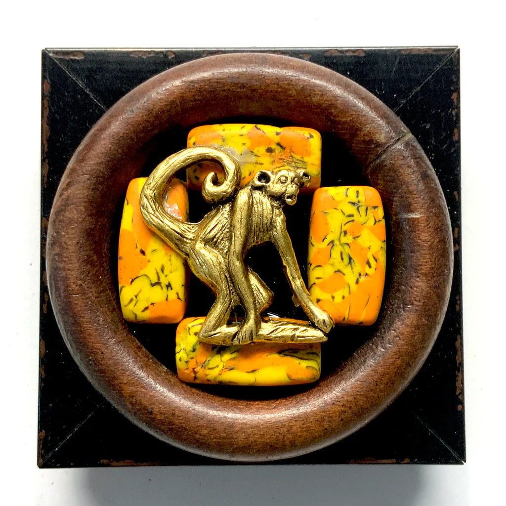 Modern Lacquer Frame Monkey