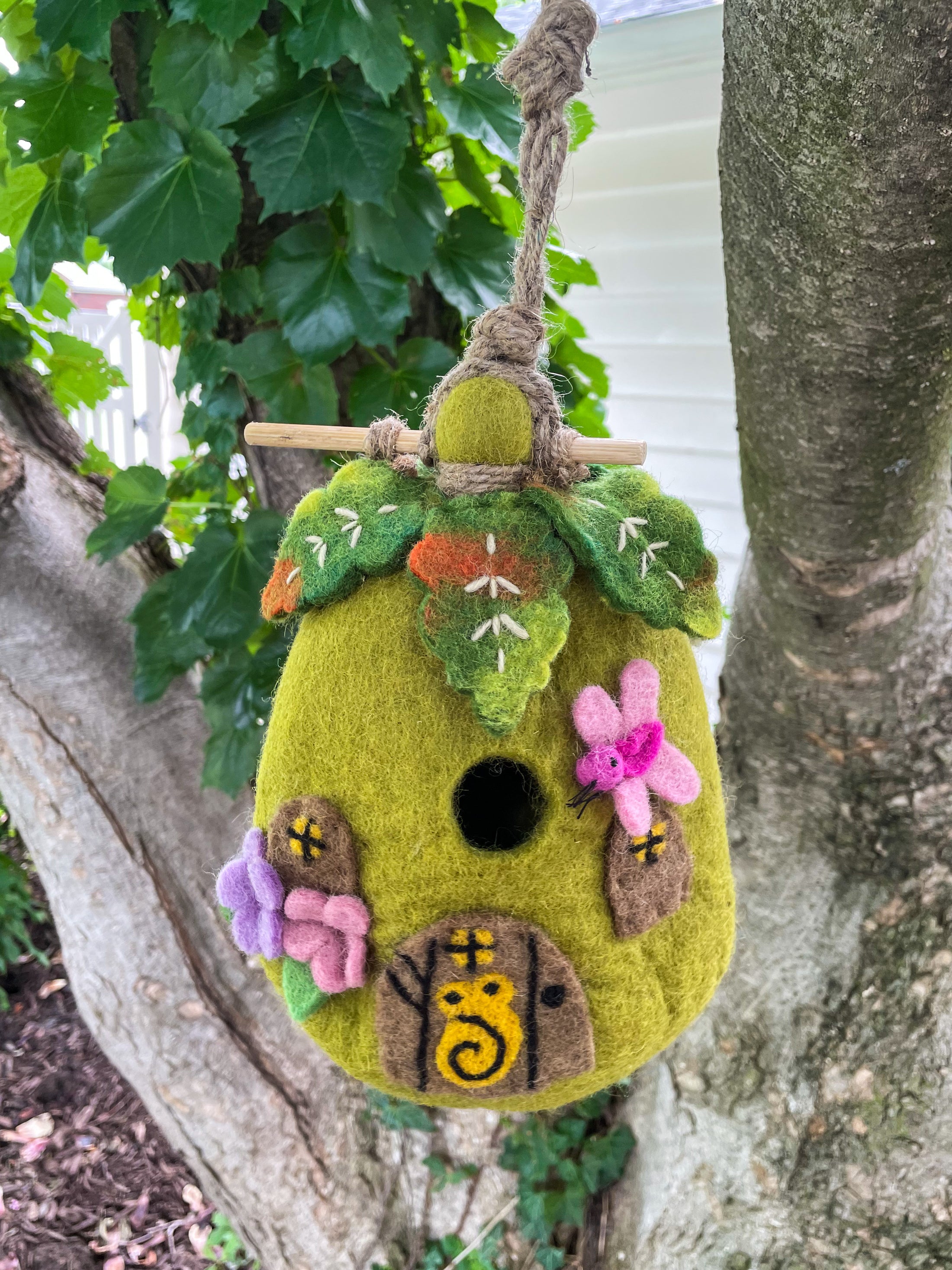 Fairy House Felt Birdhouse