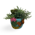 Load image into Gallery viewer, Monarch Felt Planter Cover
