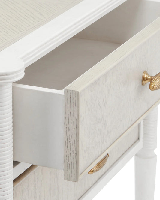 Aster White Nightstand